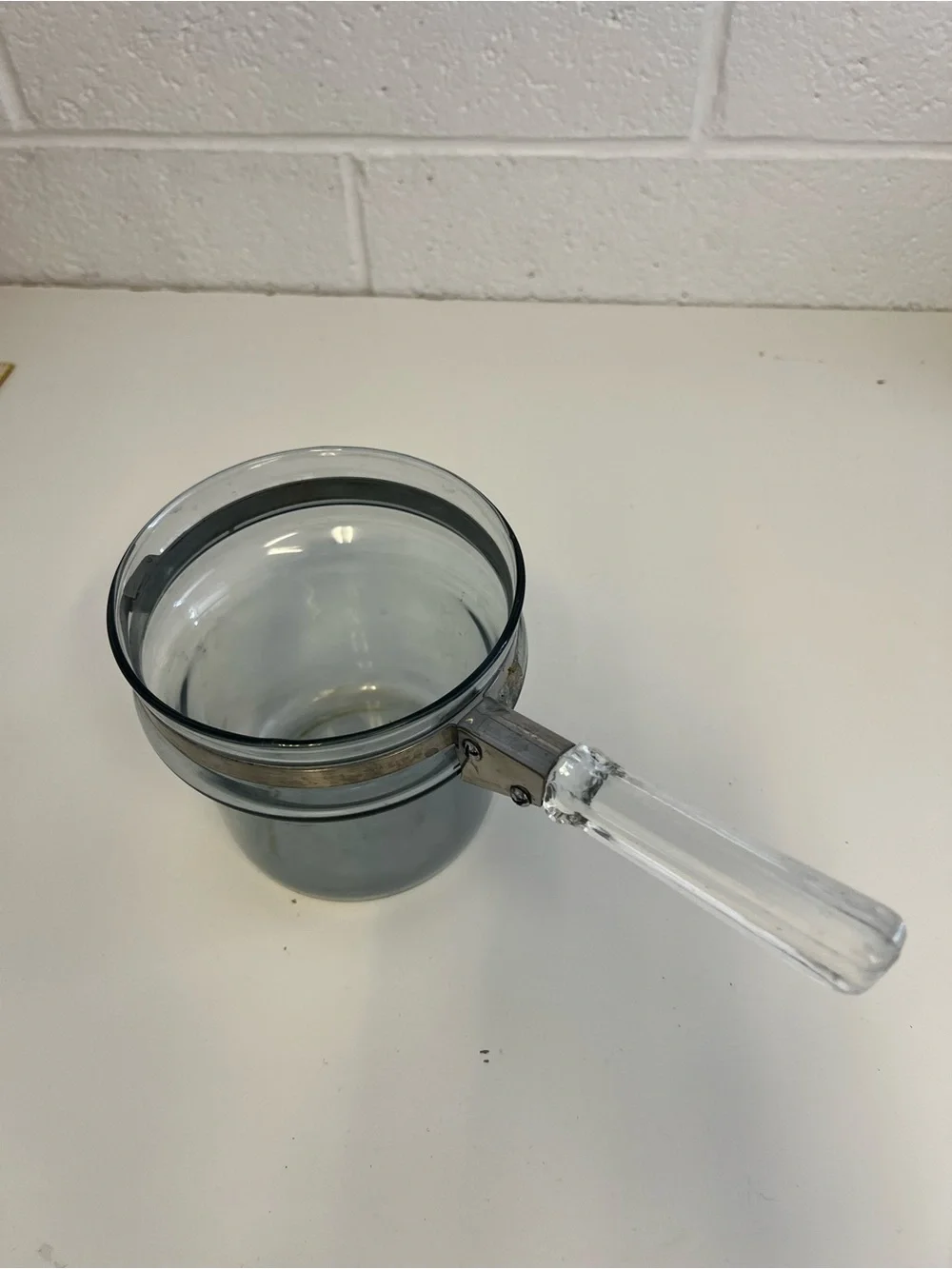 Vintage Pyrex flame ware 1.5 qt double broiler insert pot